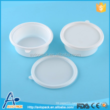 Microwave and refrigerator safe white airtight disposable food container